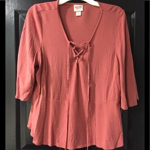 Mauve peasant top